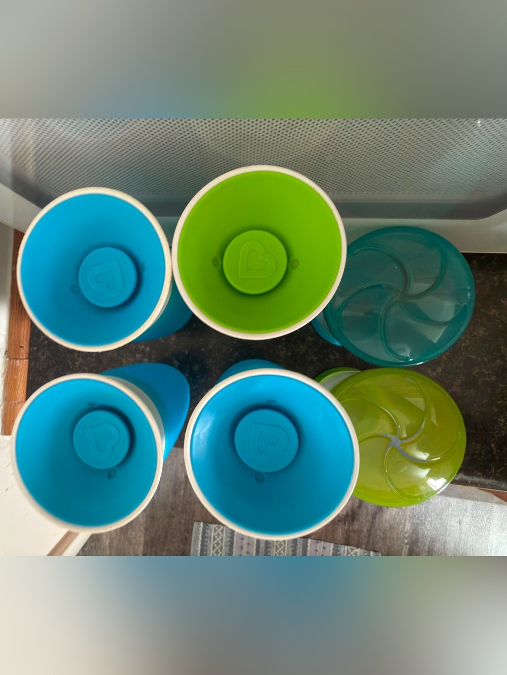 Munchkin Miracle 360° Toddler Sippy Cups & snack containers  (Lot of 6)